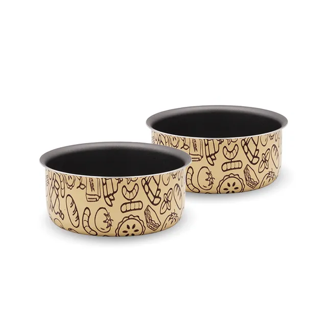 Accademia Mugnano AirFry set 2 teglie crema friggitrice ad aria